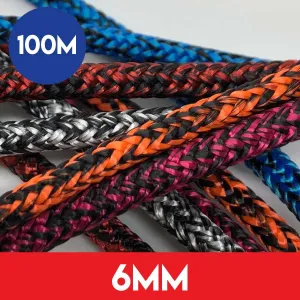 100m Reel of 6mm Dyneema Kingfisher Evolution Race Rope