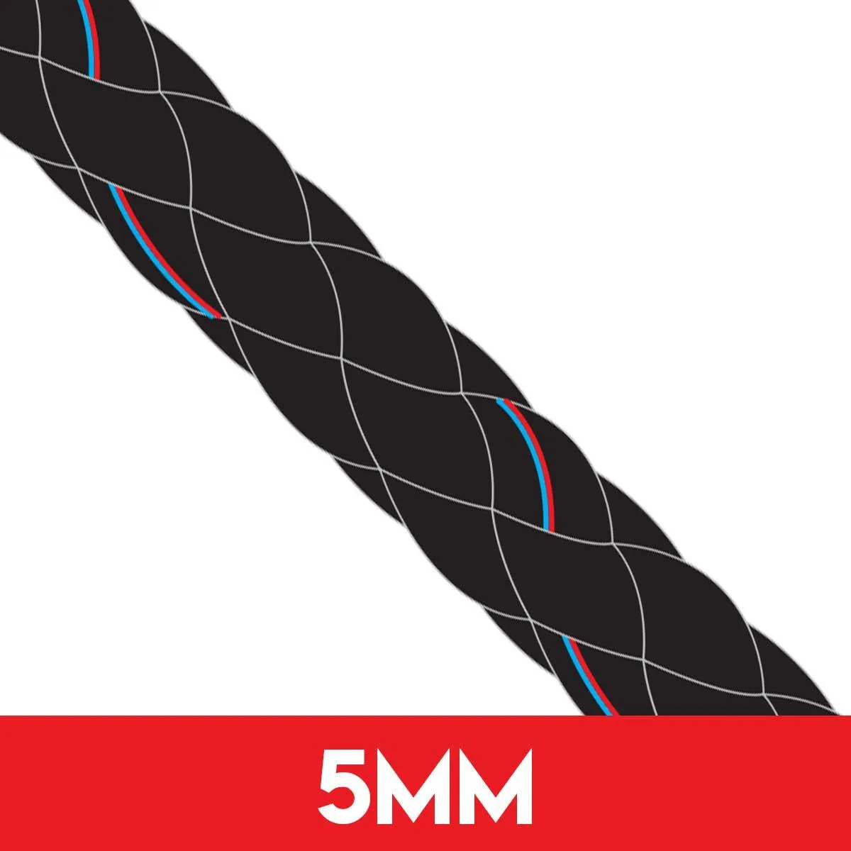 5mm 8 Plait Pre-Stretched Polyester Rope