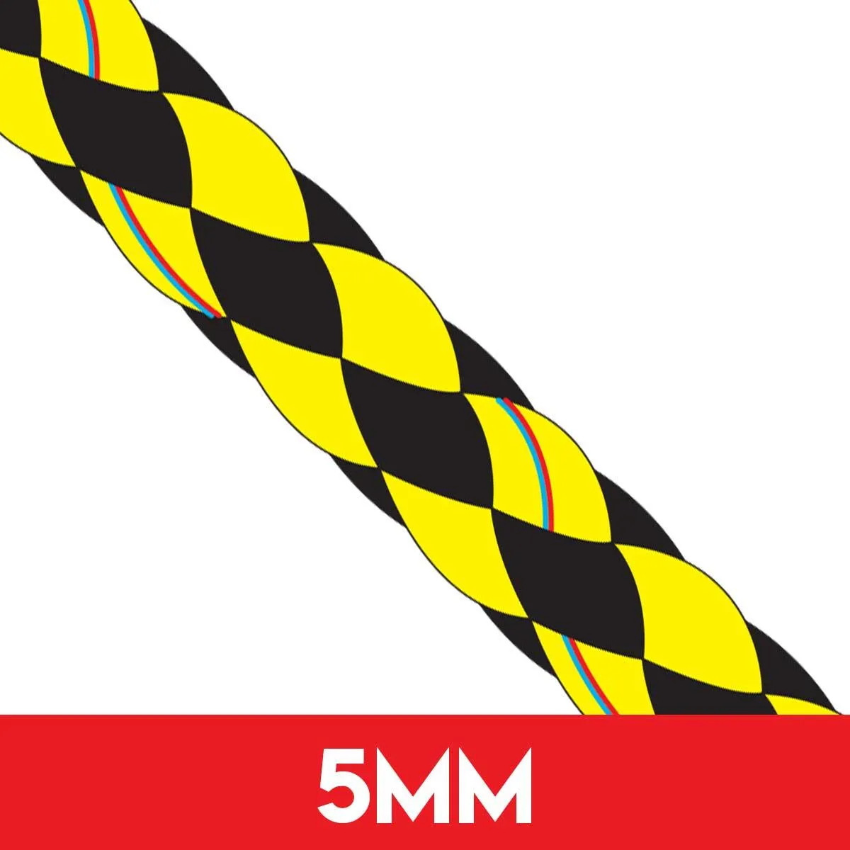 5mm 8 Plait Pre-Stretched Polyester Rope