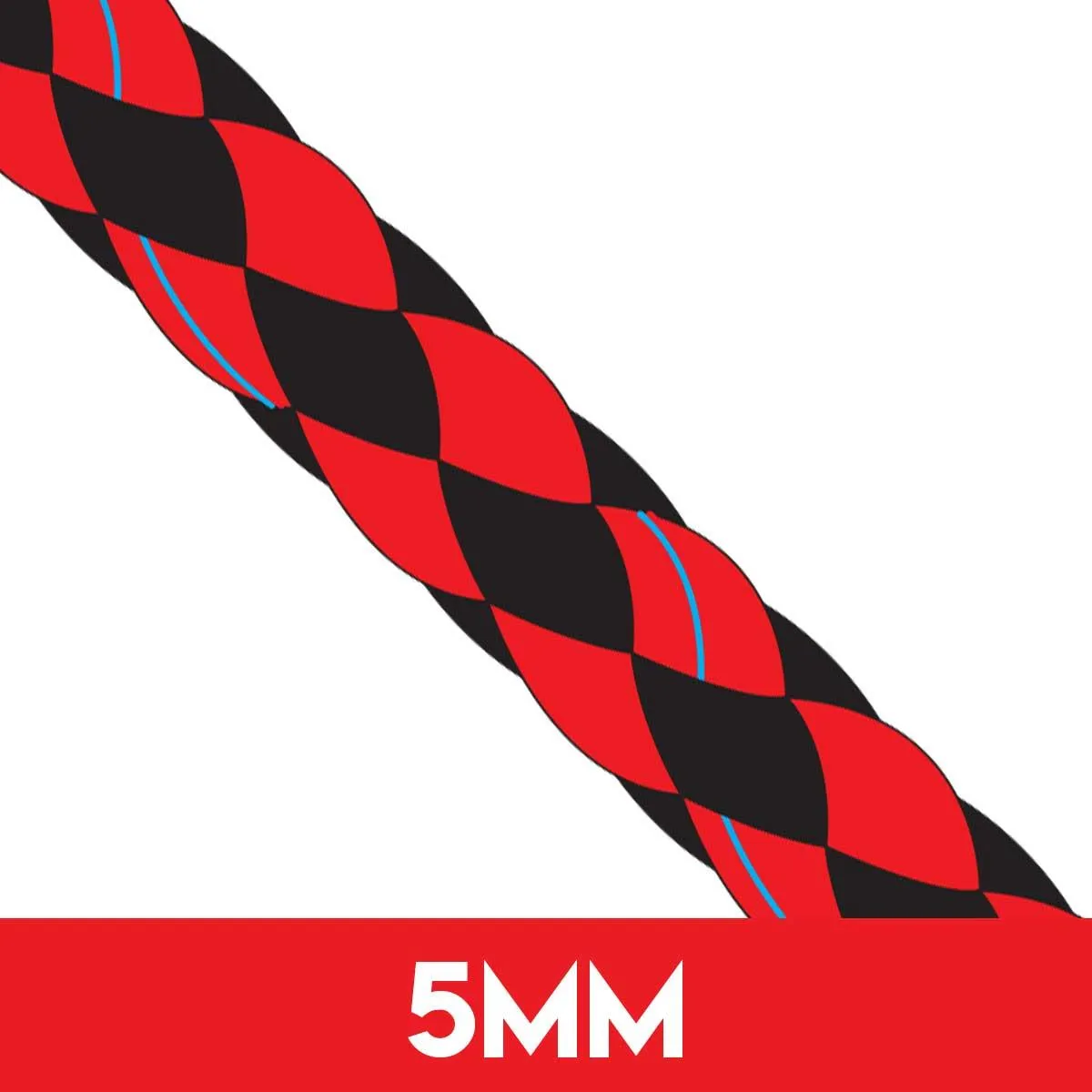 5mm 8 Plait Pre-Stretched Polyester Rope