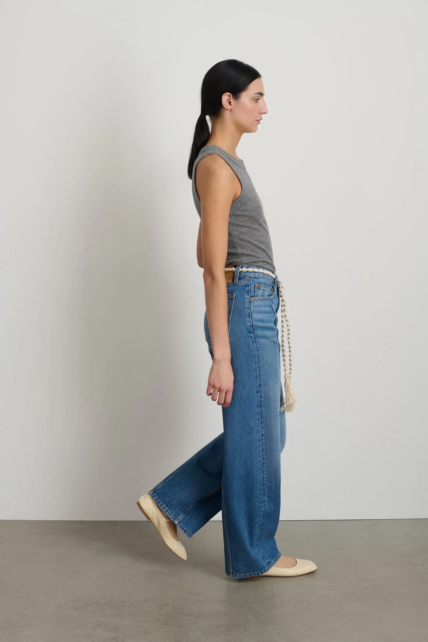 Fran Macramé Belt Ecru