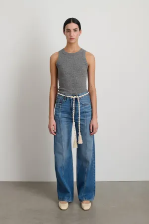 Fran Macramé Belt Ecru