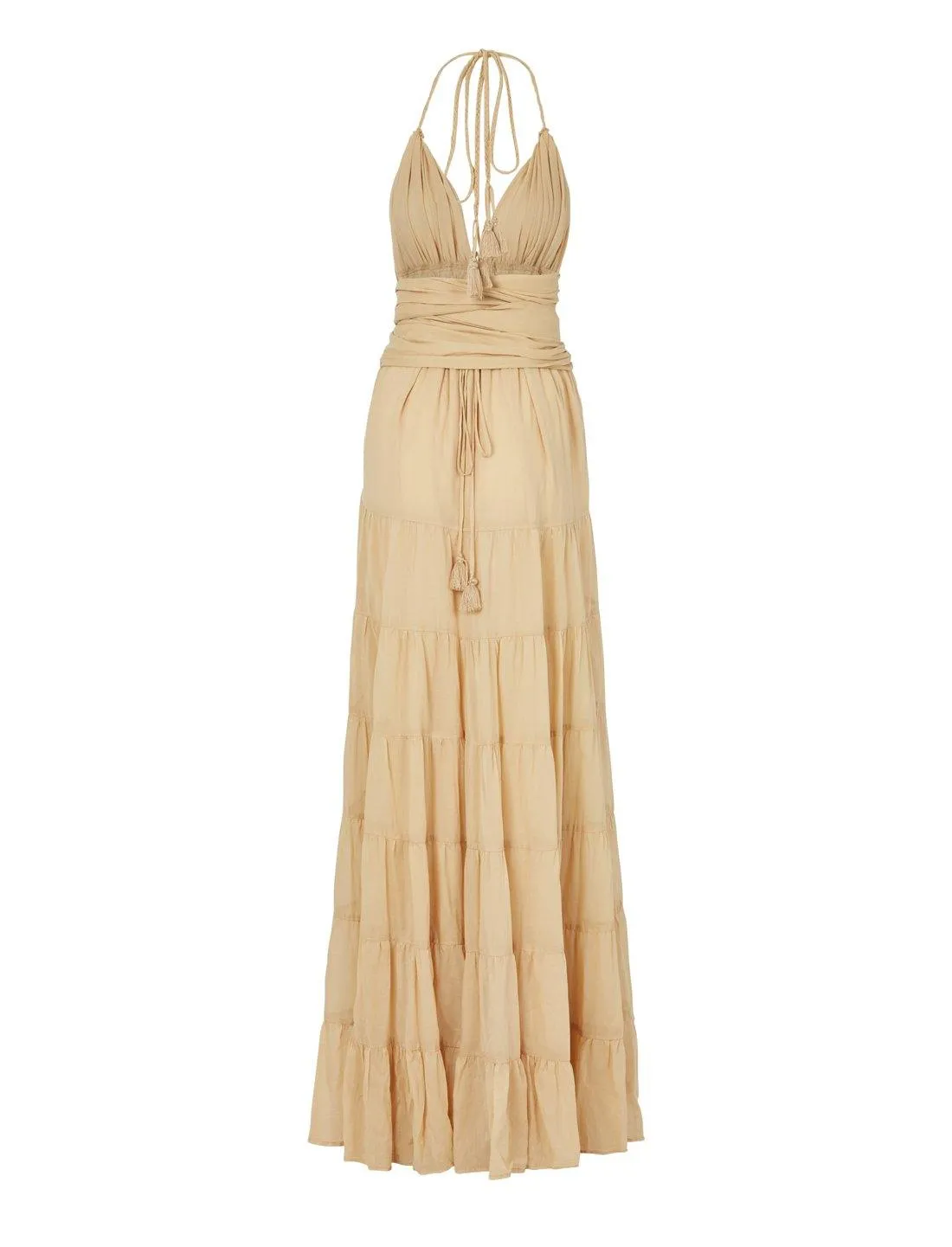 LOLA BOHEMIAN HALTER MAXI DRESS