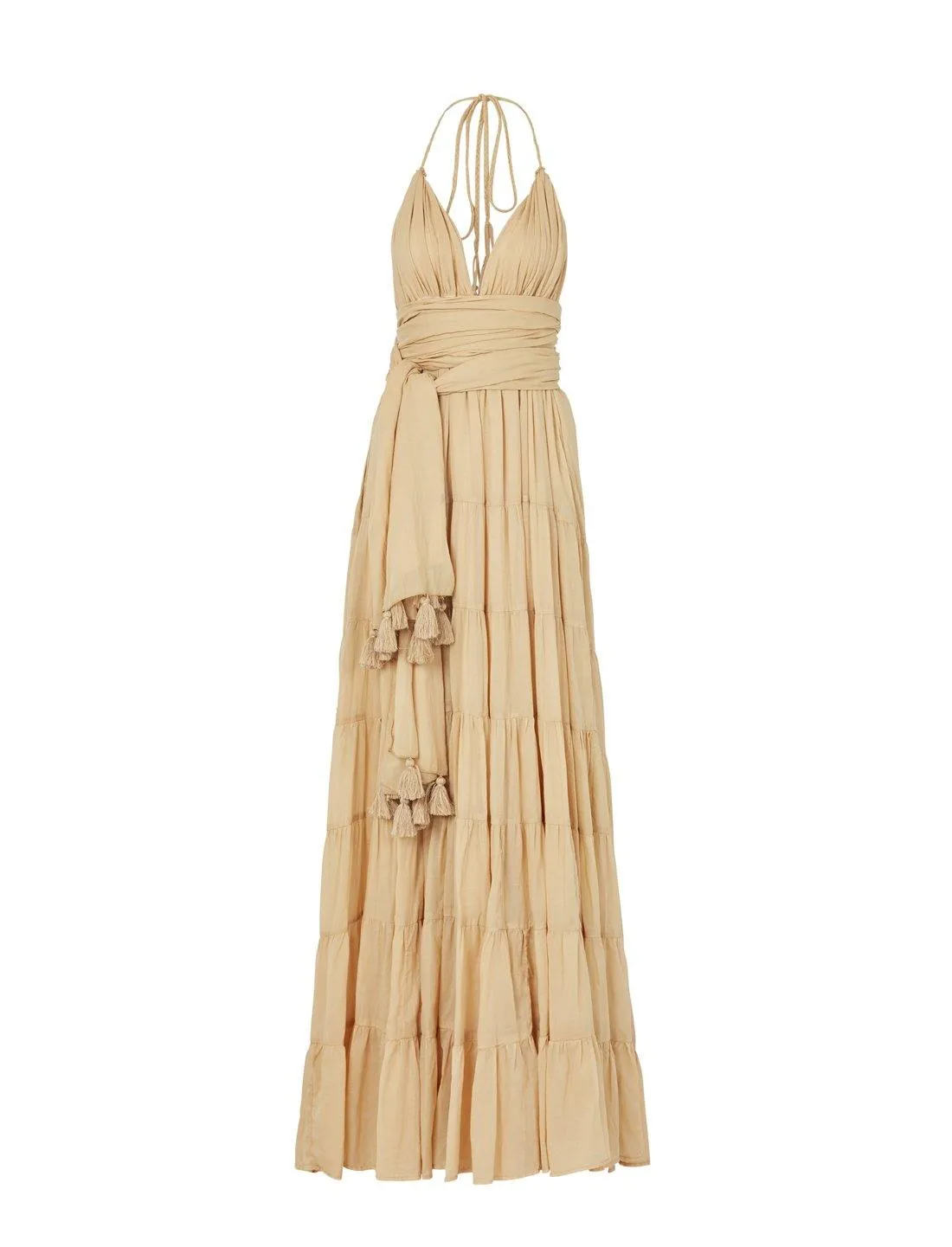 LOLA BOHEMIAN HALTER MAXI DRESS