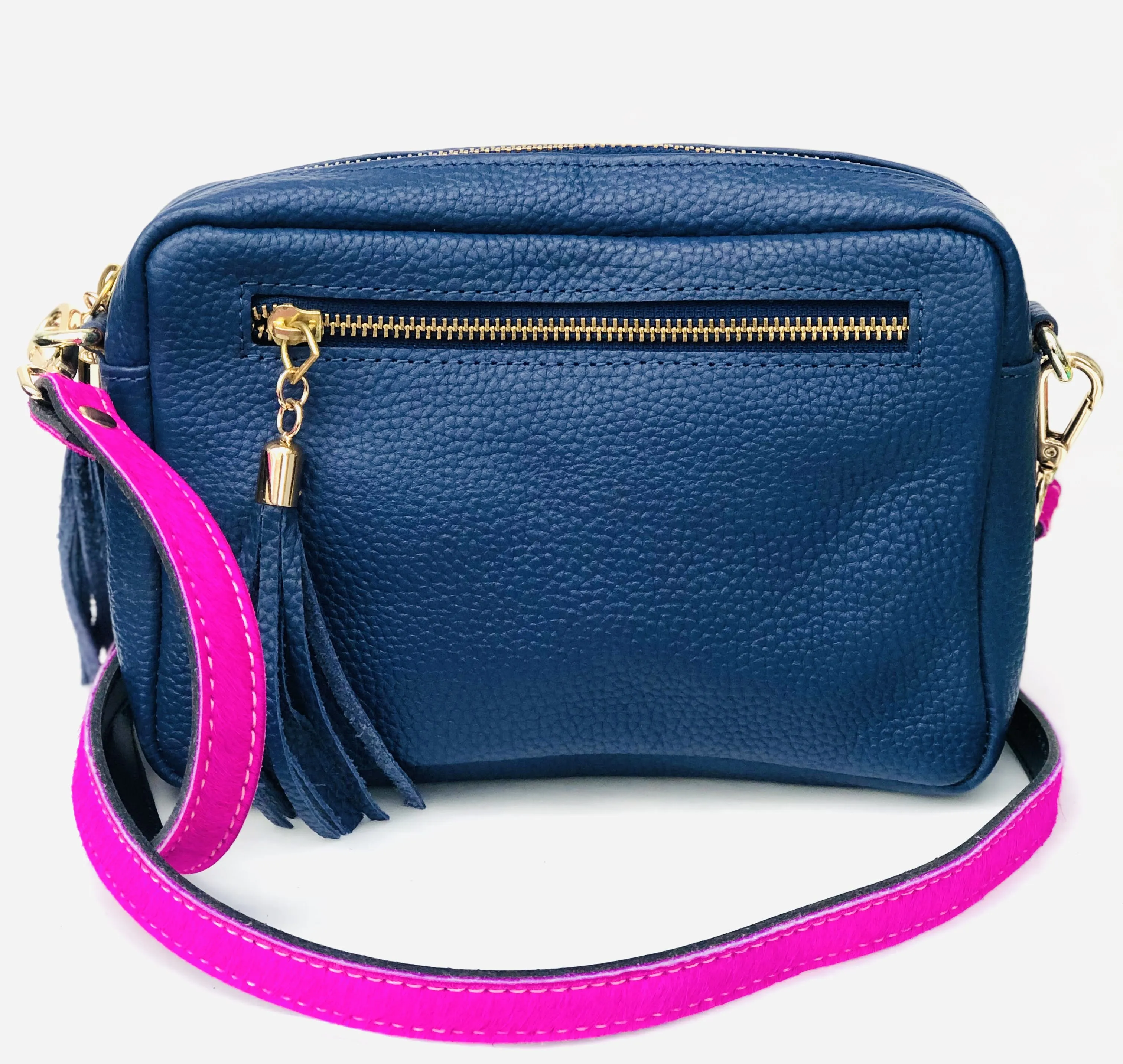 Neon Pink Statement Skinny Replacement Shoulder Bag Strap