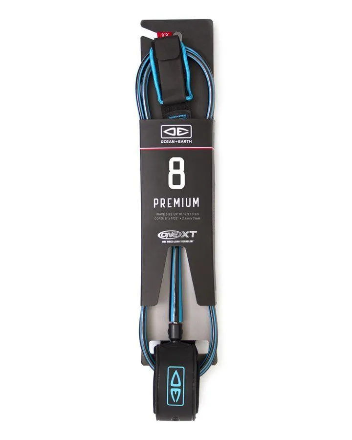 O & E PREMIUM XT 8'0 ONE PEICE LEASH