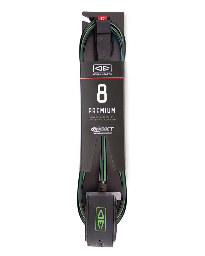 O & E PREMIUM XT 8'0 ONE PEICE LEASH