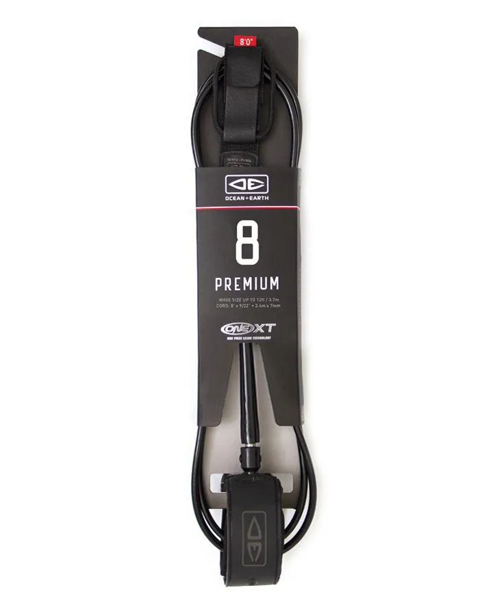 O & E PREMIUM XT 8'0 ONE PEICE LEASH