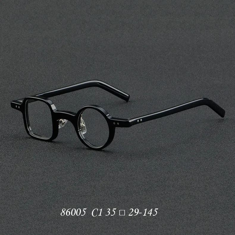 one round one square matching myopia frame, Danyang spot vintage glasses