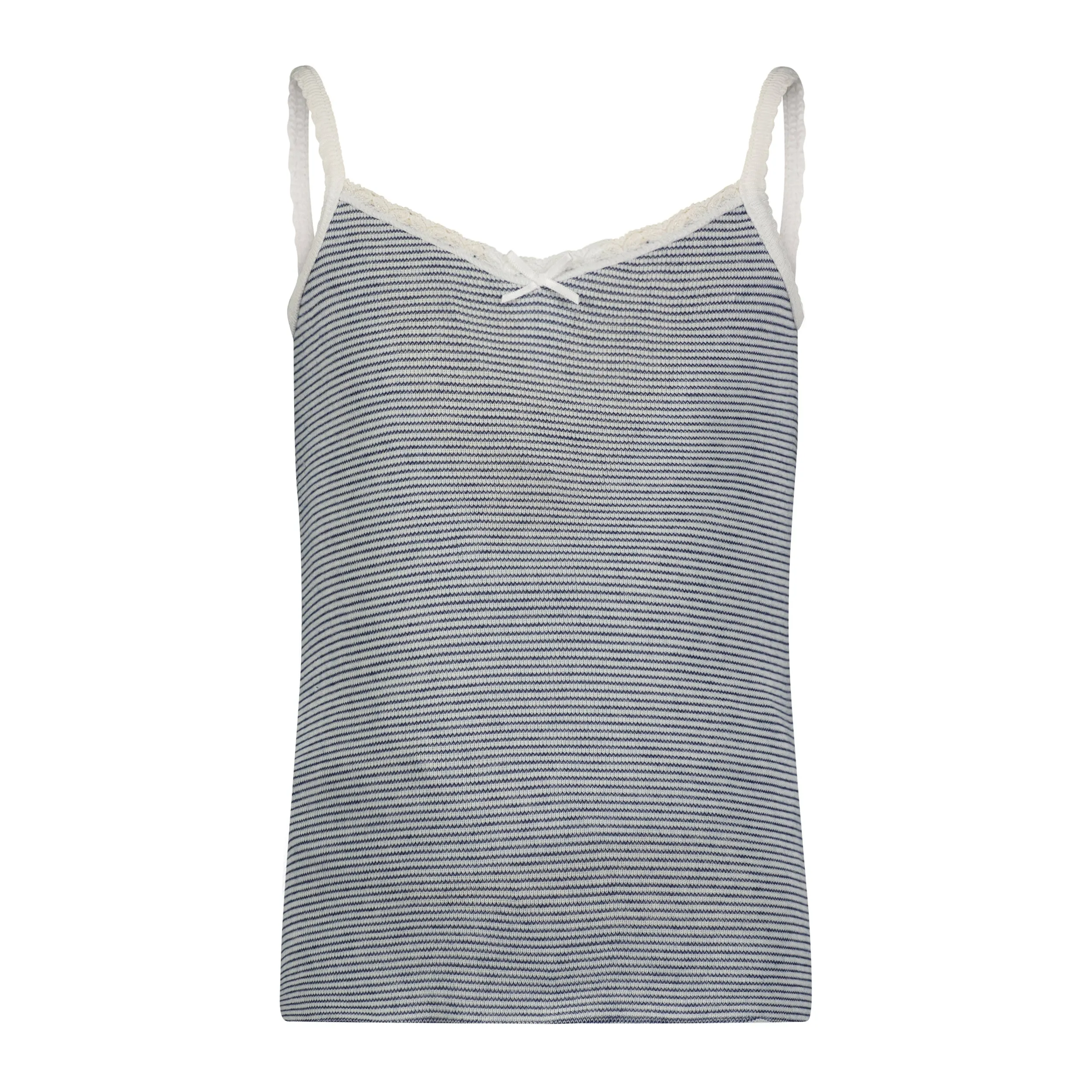 Polkadot GIRLS CAMISOLE Navy Skinny Stripe -Restocked