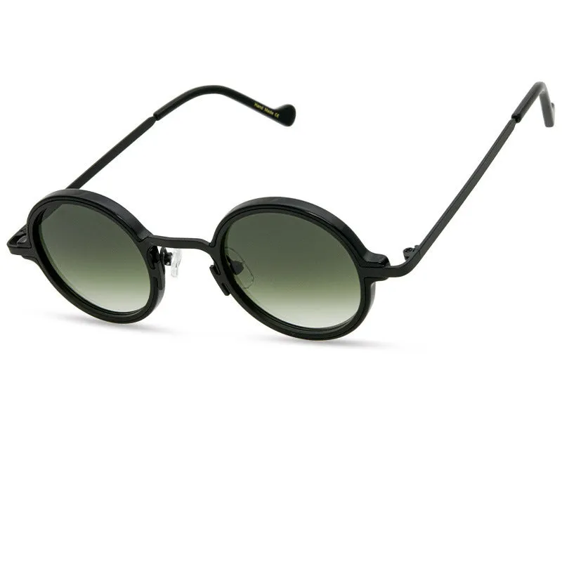 Retro Special Multicolor Niche Round Frame Sunglasses Neutral