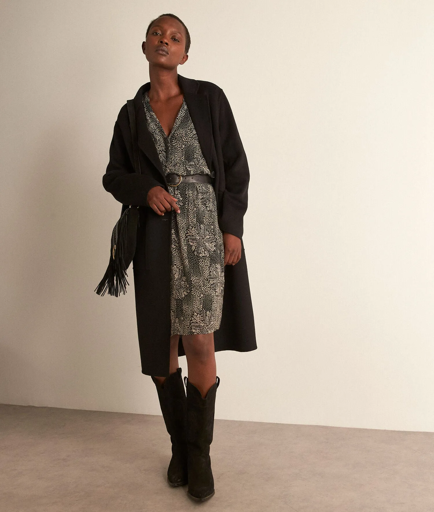 SOSUN SHORT PRINTED DRESS