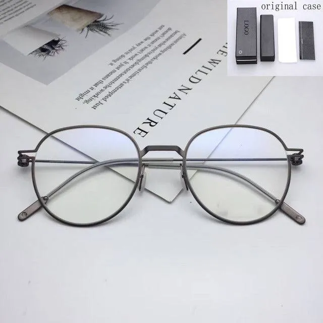 Vintage Round Big Face Prescription Glasses Frame
