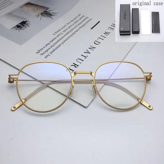 Vintage Round Big Face Prescription Glasses Frame