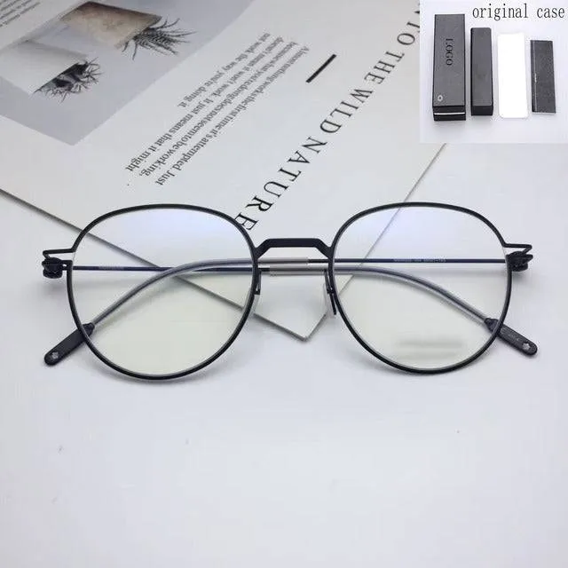 Vintage Round Big Face Prescription Glasses Frame