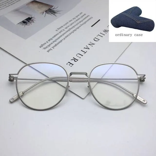 Vintage Round Big Face Prescription Glasses Frame