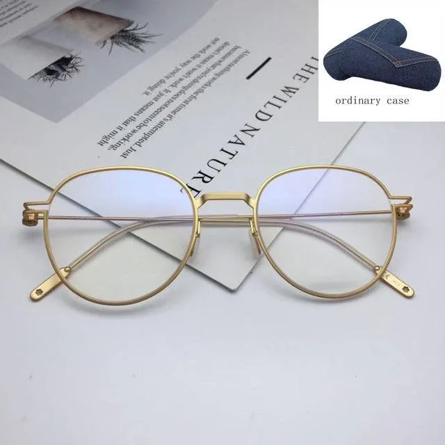 Vintage Round Big Face Prescription Glasses Frame