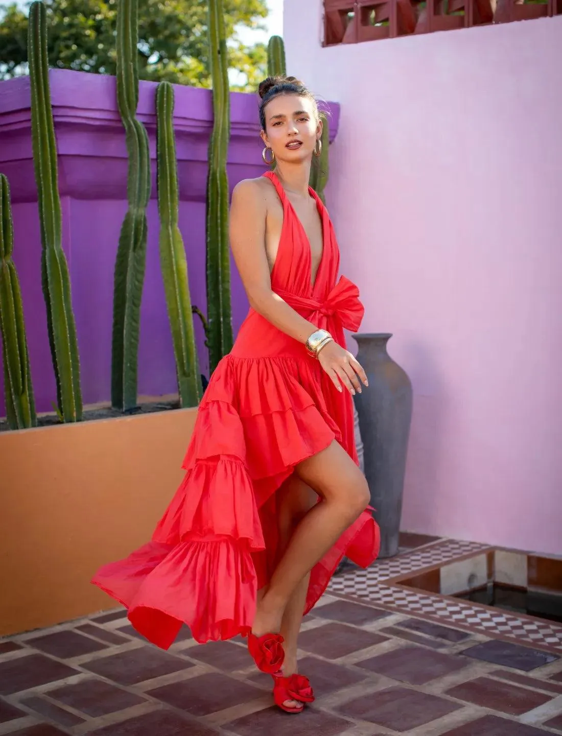 YANA DRESS CORAL