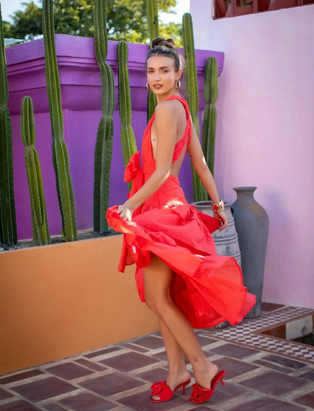 YANA DRESS CORAL