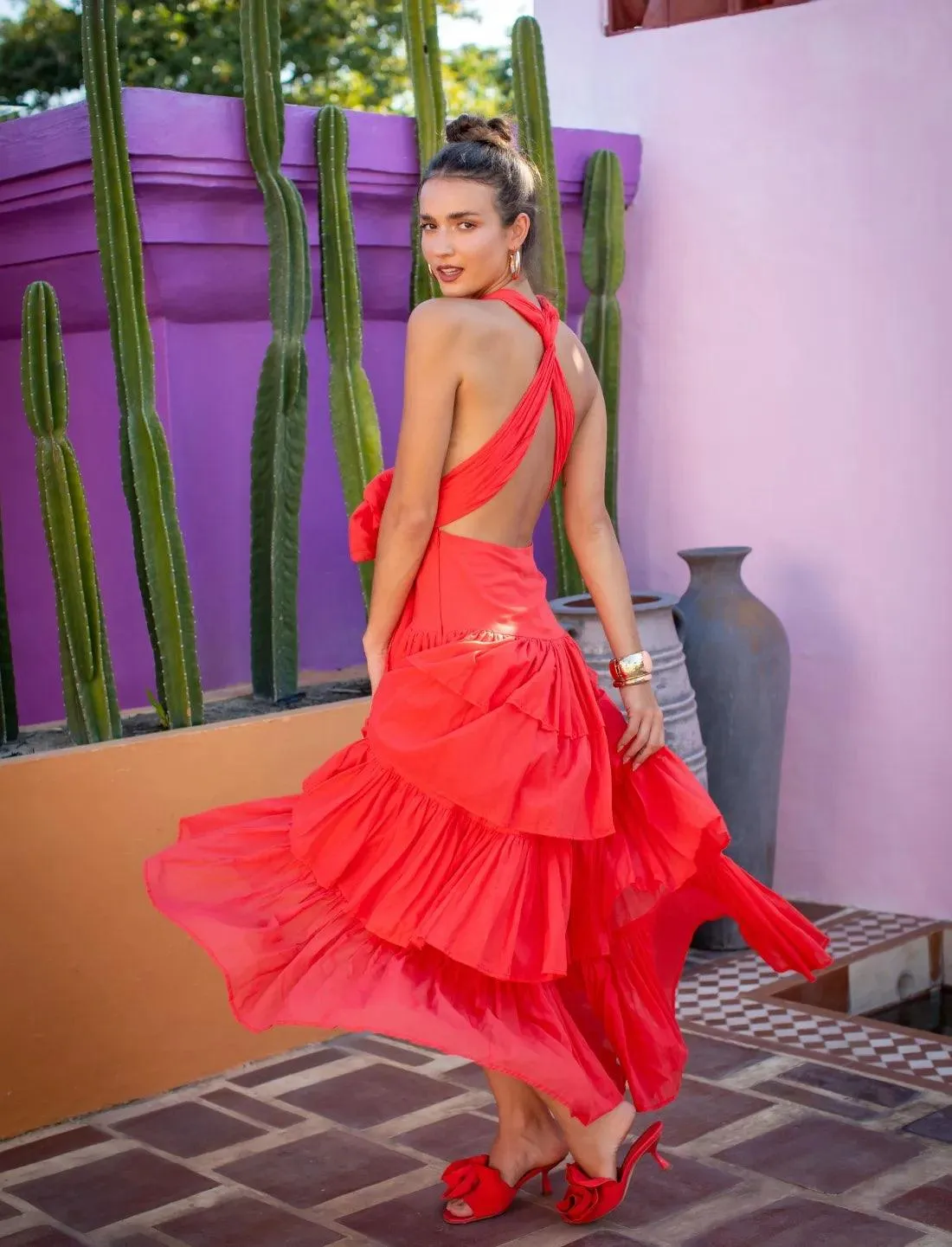 YANA DRESS CORAL